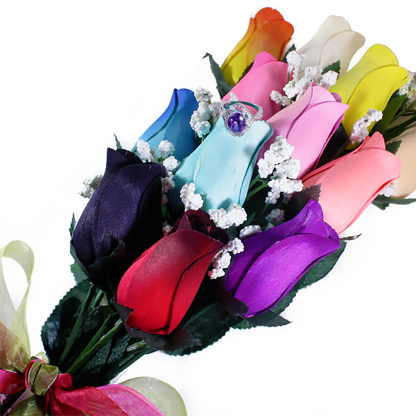 Rainbow Bouquet | Jewelry Roses®-Jewelry Roses®-The Official Website of Jewelry Candles - Find Jewelry In Candles!