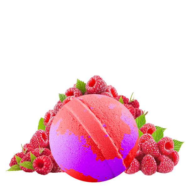 Rockin' Raspberry Dollar Bath Bomb
