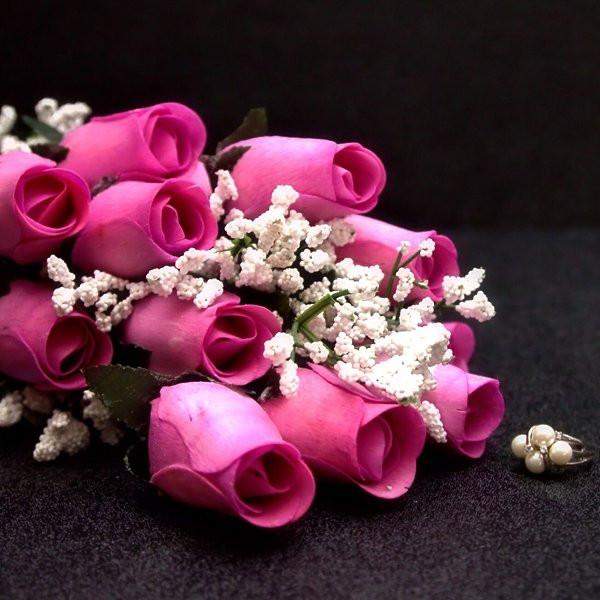 Lavender Half Dozen | Jewelry Roses®-Create Your Own Dozen Roses-The Official Website of Jewelry Candles - Find Jewelry In Candles!