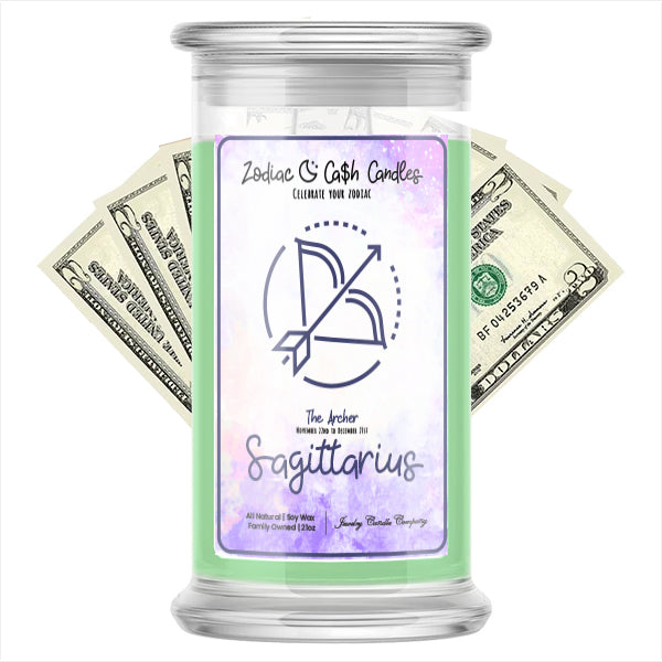 sagittarius zodiac cash candle