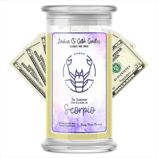scorpio zodiac cash candle