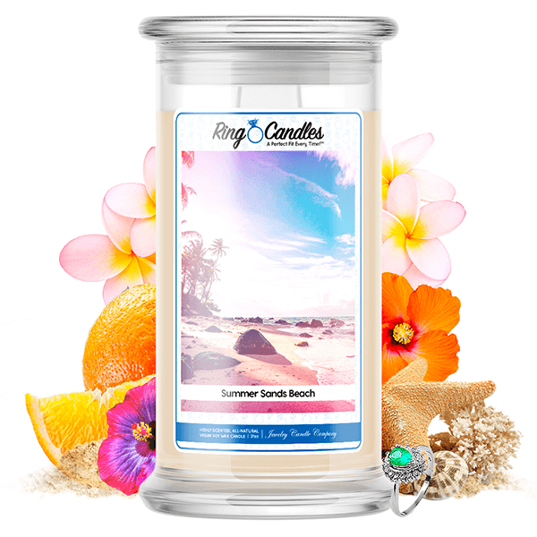 Summer Sands Beach Ring Candle