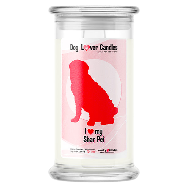 Shar Pei Dog Lover Candle