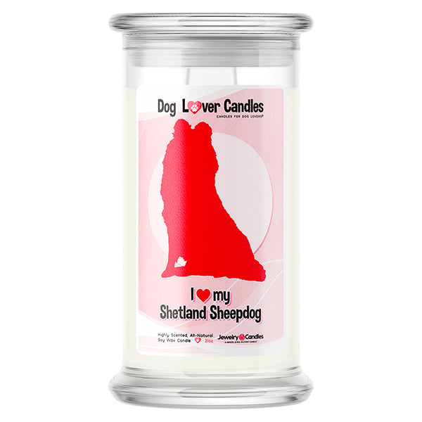 Shetland Sheepdog Dog Lover Candle