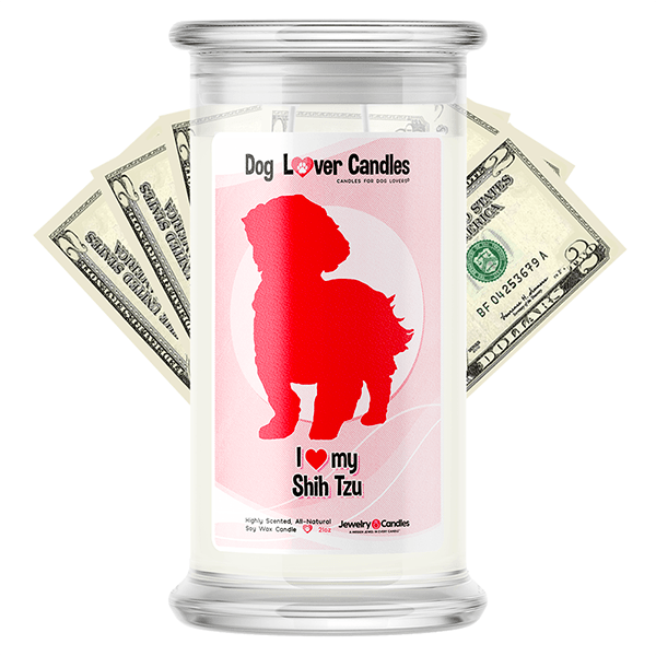 Shih Tzu Dog Lover Cash Candle