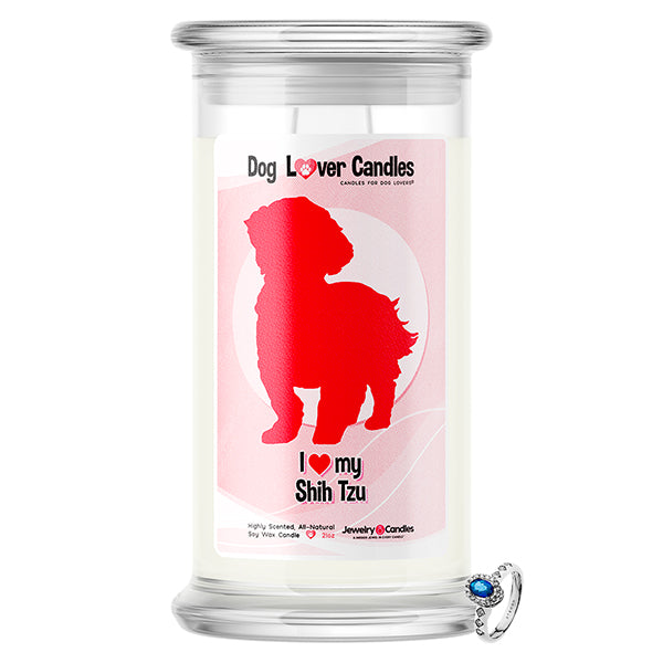 Shih Tzu Dog Lover Jewelry Candle