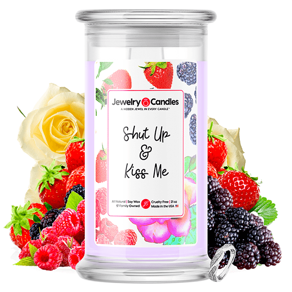 shut up and kiss me jewelry candle