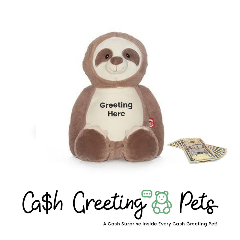 Sloth Cash Greeting Pet