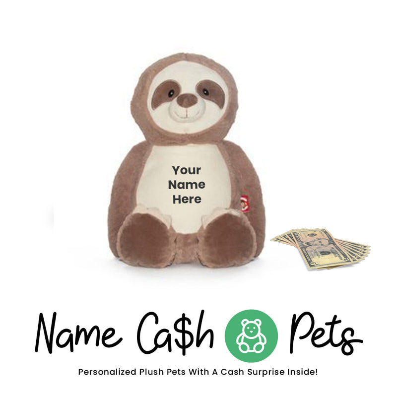 Sloth-2 Name Cash Pet