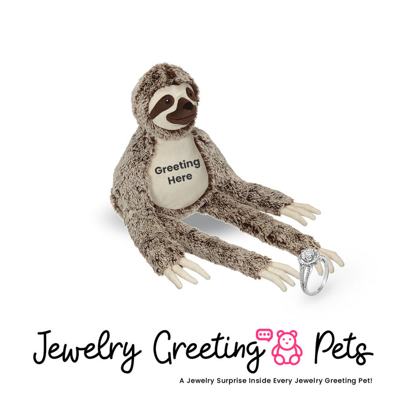 Sloth Jewelry Greeting Pet
