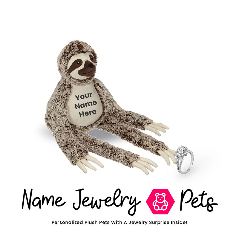 Sloth Name Jewelry  Pet