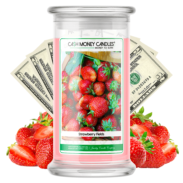 strawberry fields cash money candle