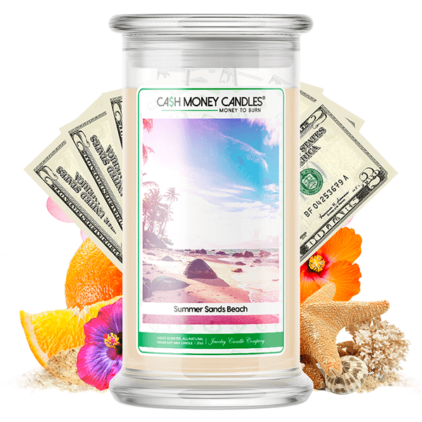 Summer Sands Beach Cash Money Candle