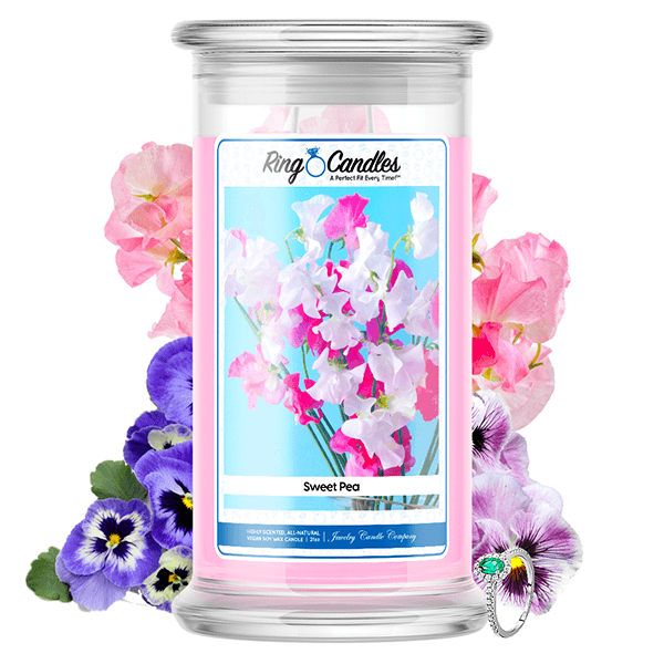 Sweet Pea Ring Candle