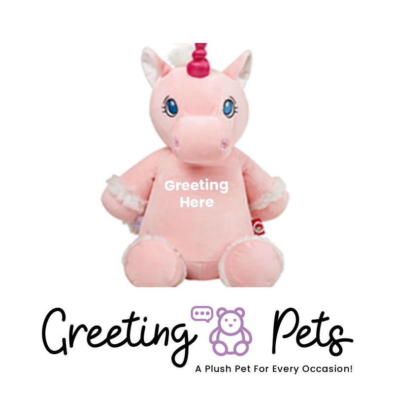 Unicorn-Pink Greeting Pet