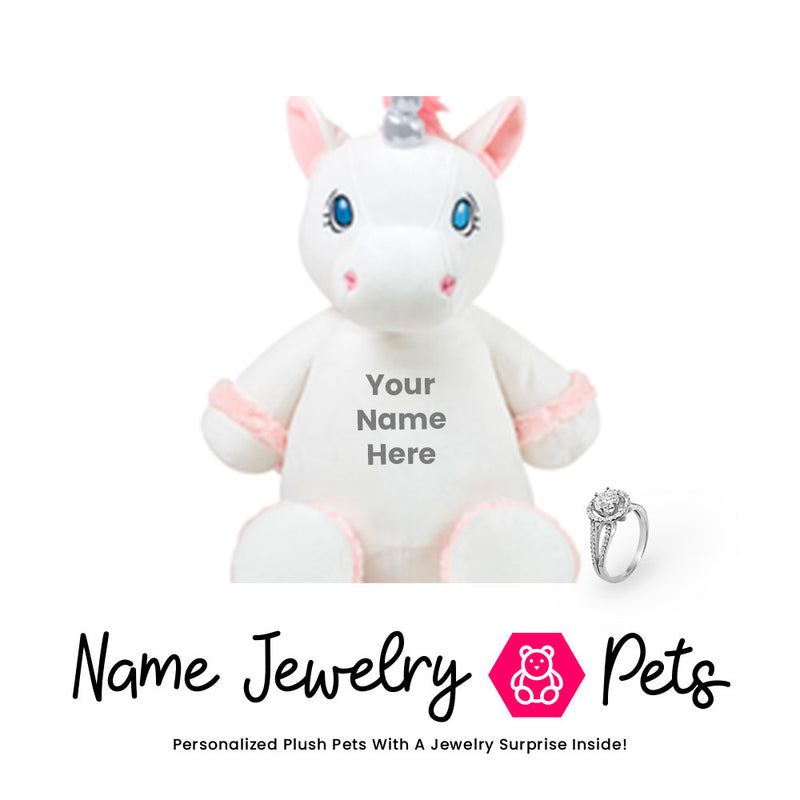 Unicorn-White Name Jewelry  Pet