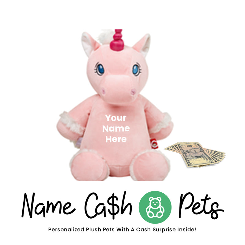 Unicorn-Pink Name Cash Pet