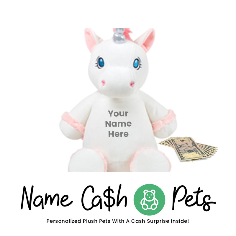 Unicorn-White Name Cash Pet