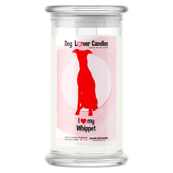 Whippet Dog Lover Candle