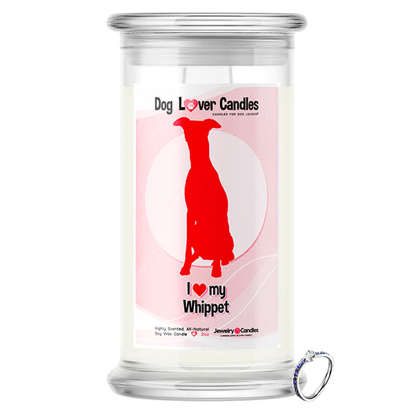 Whippet Dog Lover Jewelry Candle