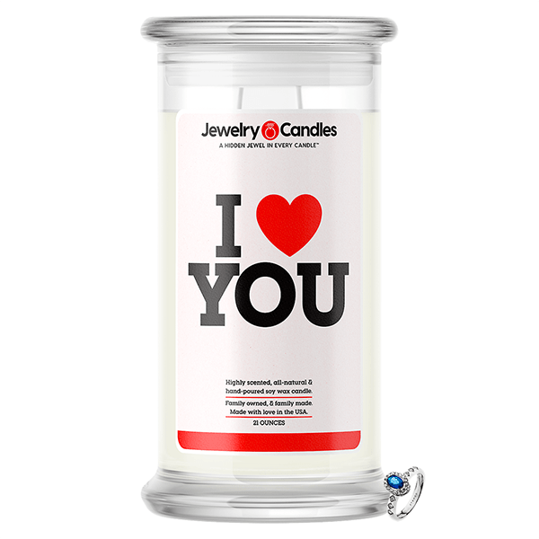 I Love You Jewelry Love Candle