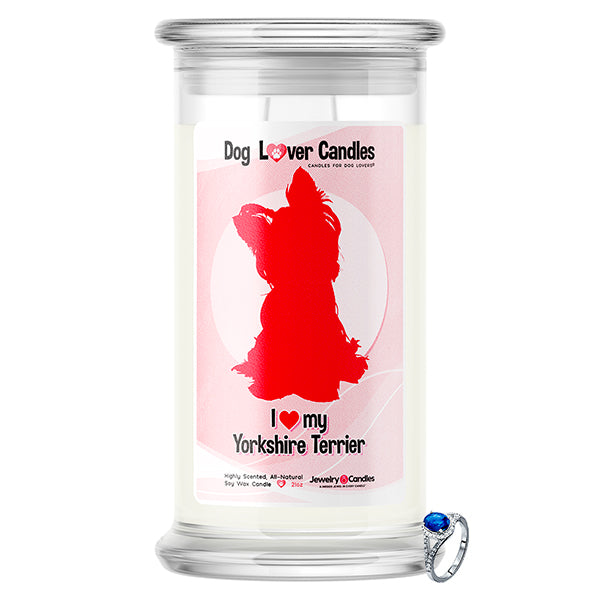 Yorkshire Terrier Dog Lover Jewelry Candle