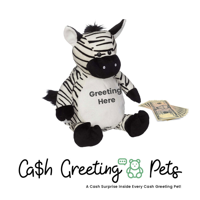 Zebra Cash Greeting Pet