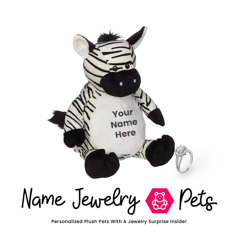 Zebra Name Jewelry  Pet