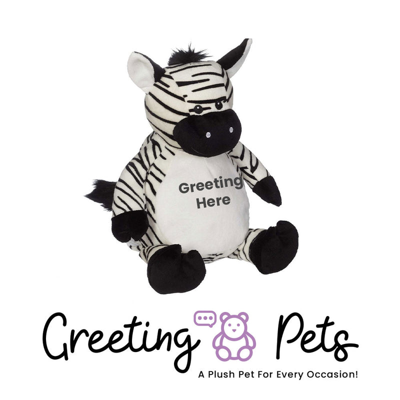 Zebra Greeting Pet