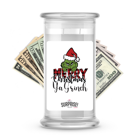 merry christmas ya grinch cash money candles