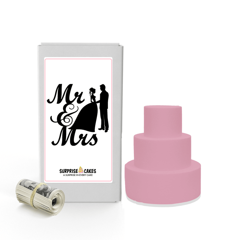 Mr. and Mrs. | Wedding Surprise Cash Cakes
